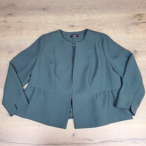 Talbots Woman Petites Dark Forest Green Blazer